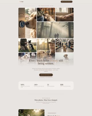 Advanced Pet Training & Behavior Portfolio & Case Study Website Template