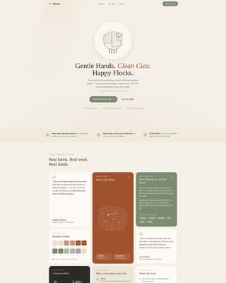 Specialist Livestock & Farm Animal Appointment Booking Website Template