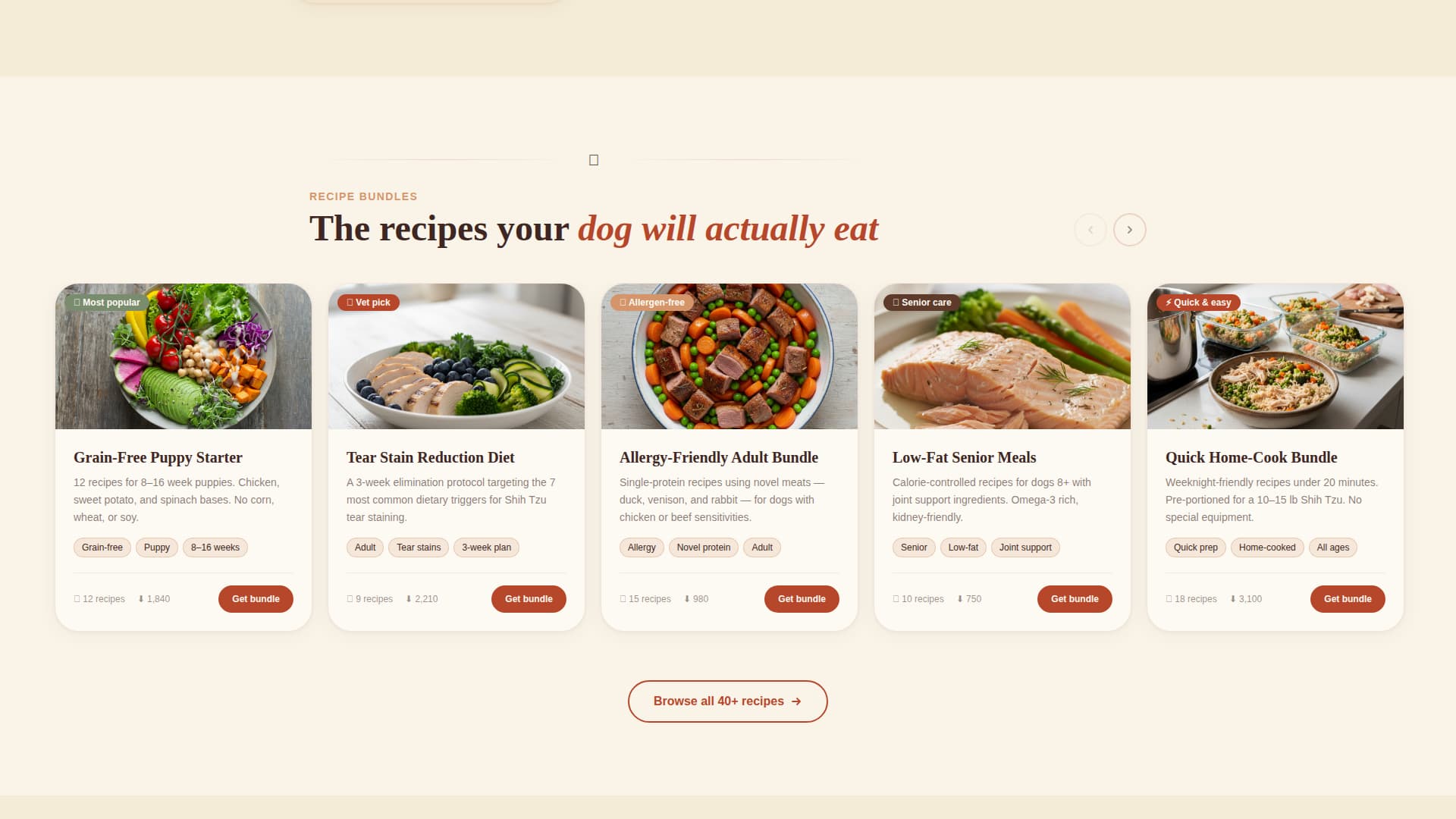 Kibble - Wholesome Shihtzu Landing Page Template
