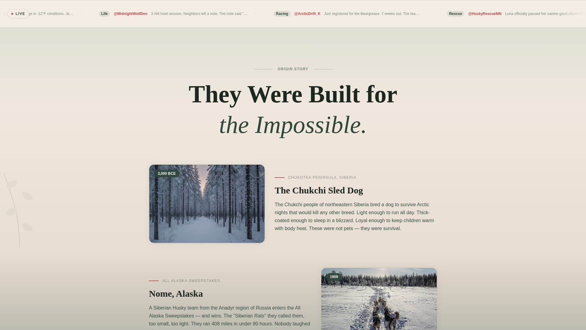 Howl - Vibrant Huskycommunity Landing Page Template