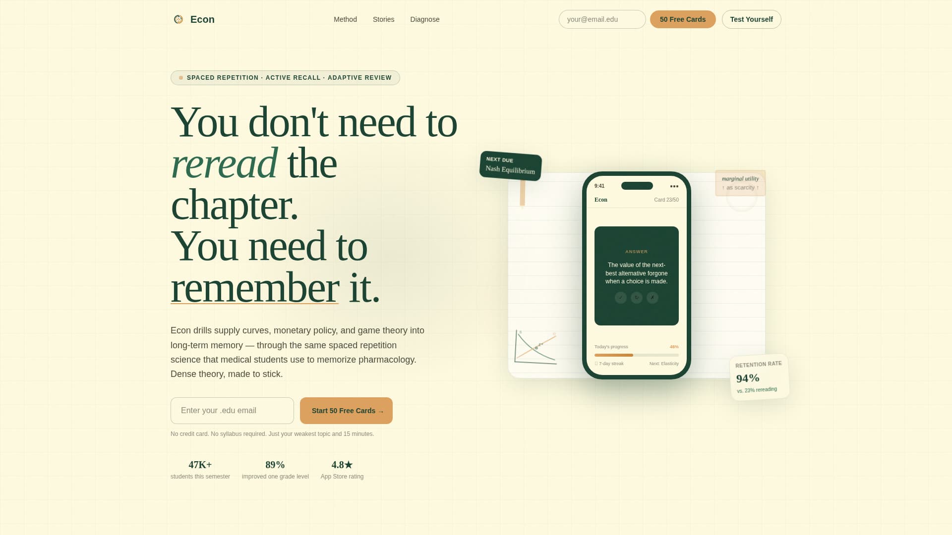 Economics Education Comparison Website Template