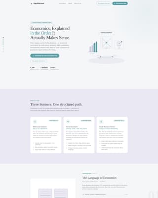 Complete Economics Education Professional Website Template
