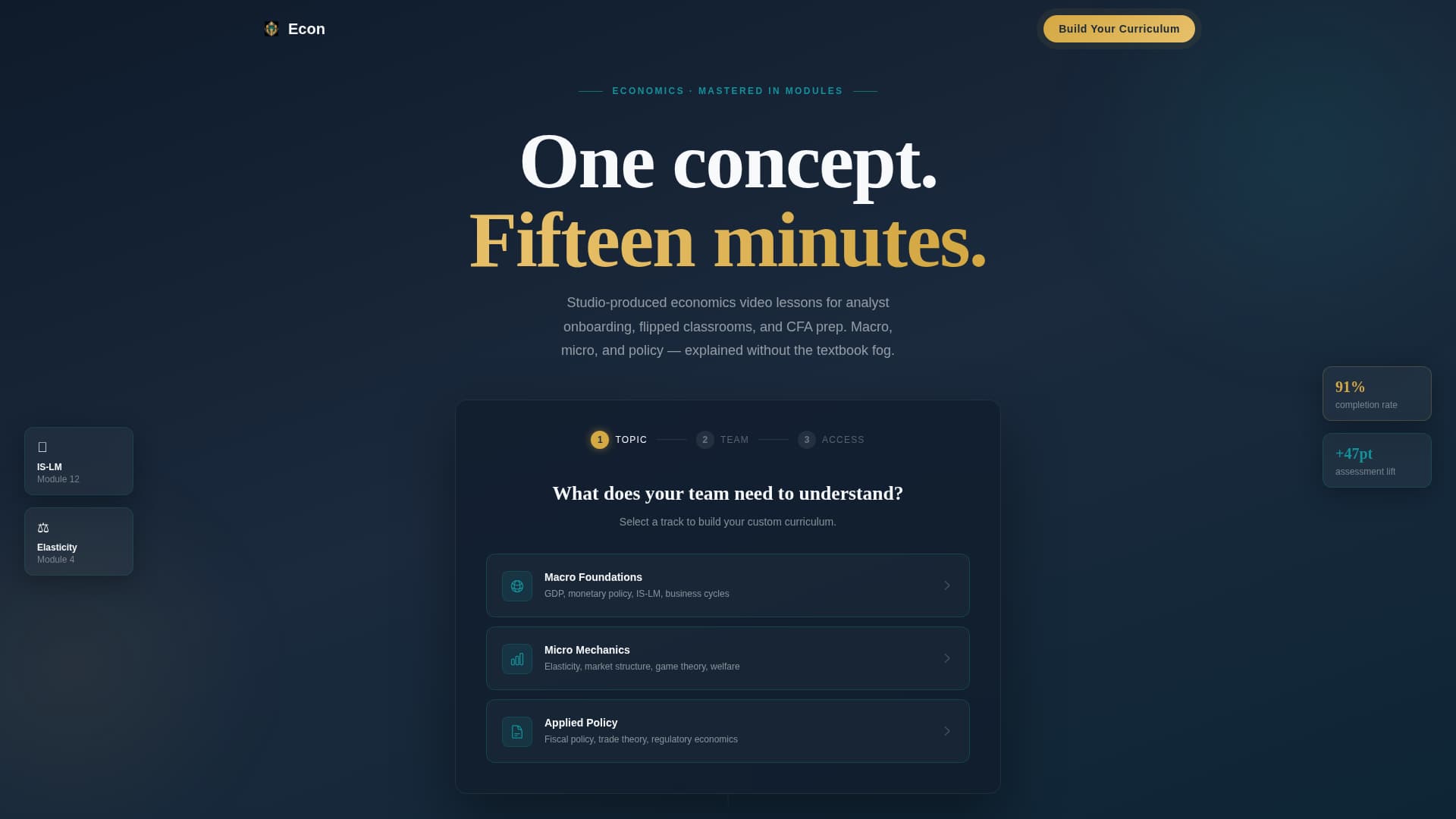 Advanced Economics Education Professional Website Template