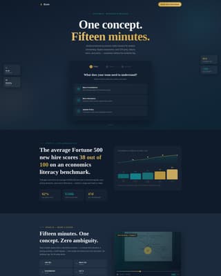 Advanced Economics Education Professional Website Template