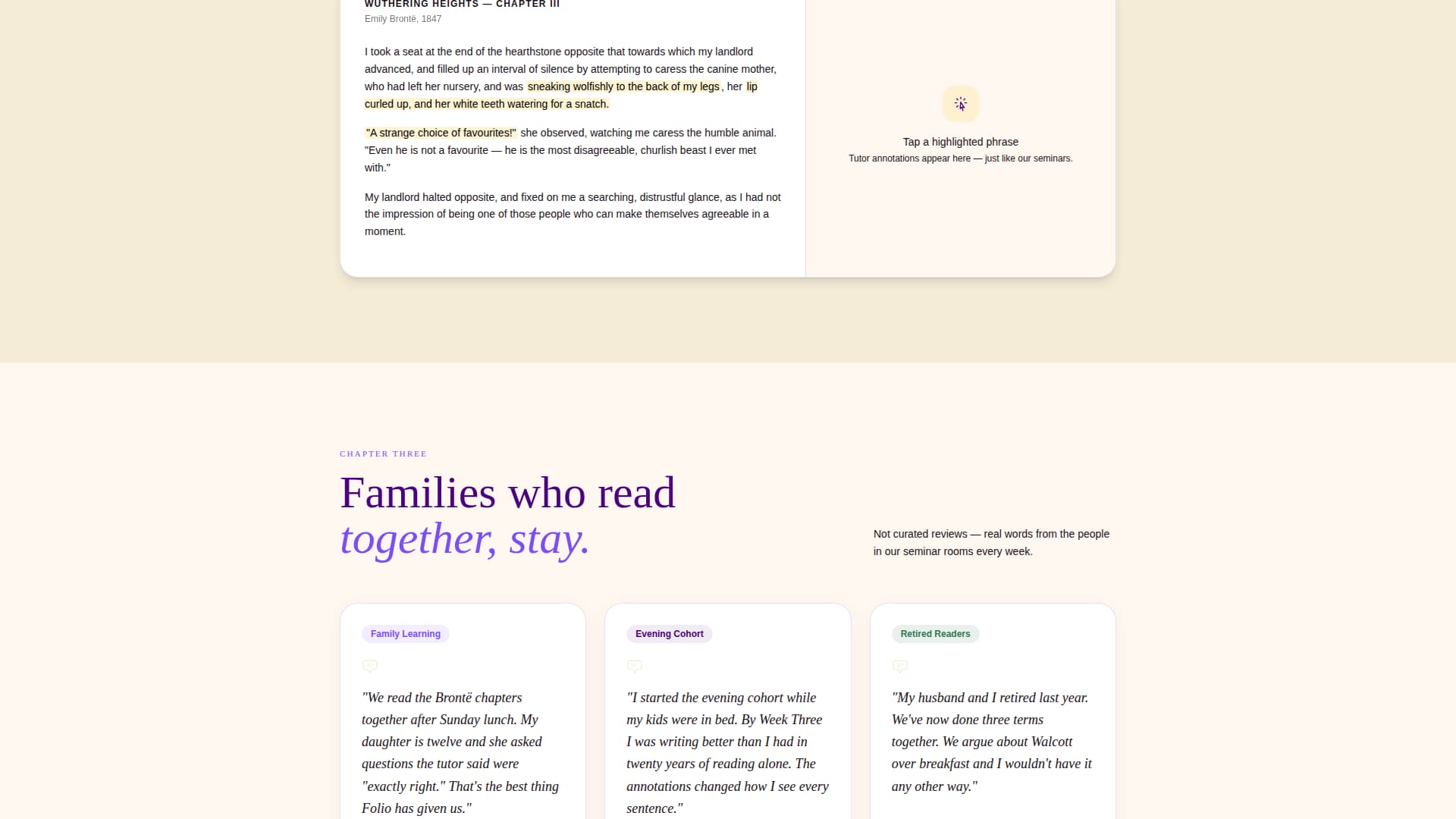 Folio - Enchanting Literature Landing Page Template