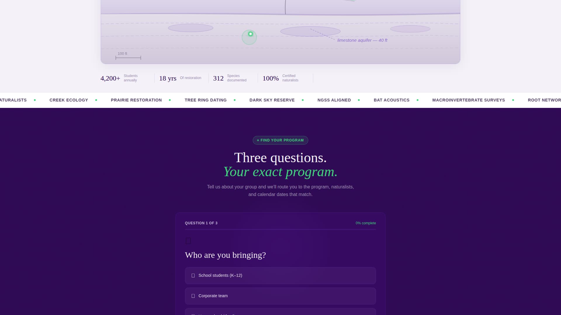 Canopy - Scholarly Naturalist Landing Page Template