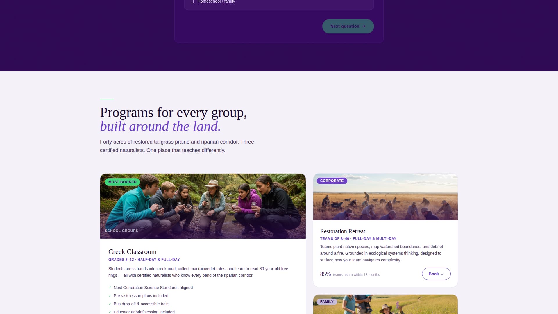 Canopy - Scholarly Naturalist Landing Page Template