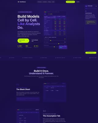 Modelmaster - Powerful Financialmodeling Landing Page Template