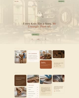 Bristle - Artisan Grooming Landing Page Template