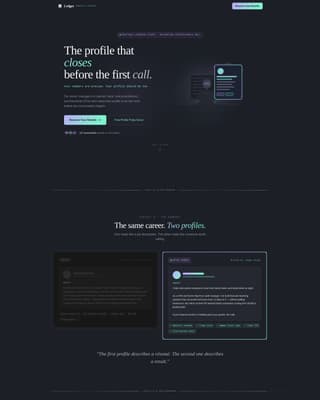 Ledger - Precision Accountant Landing Page Template