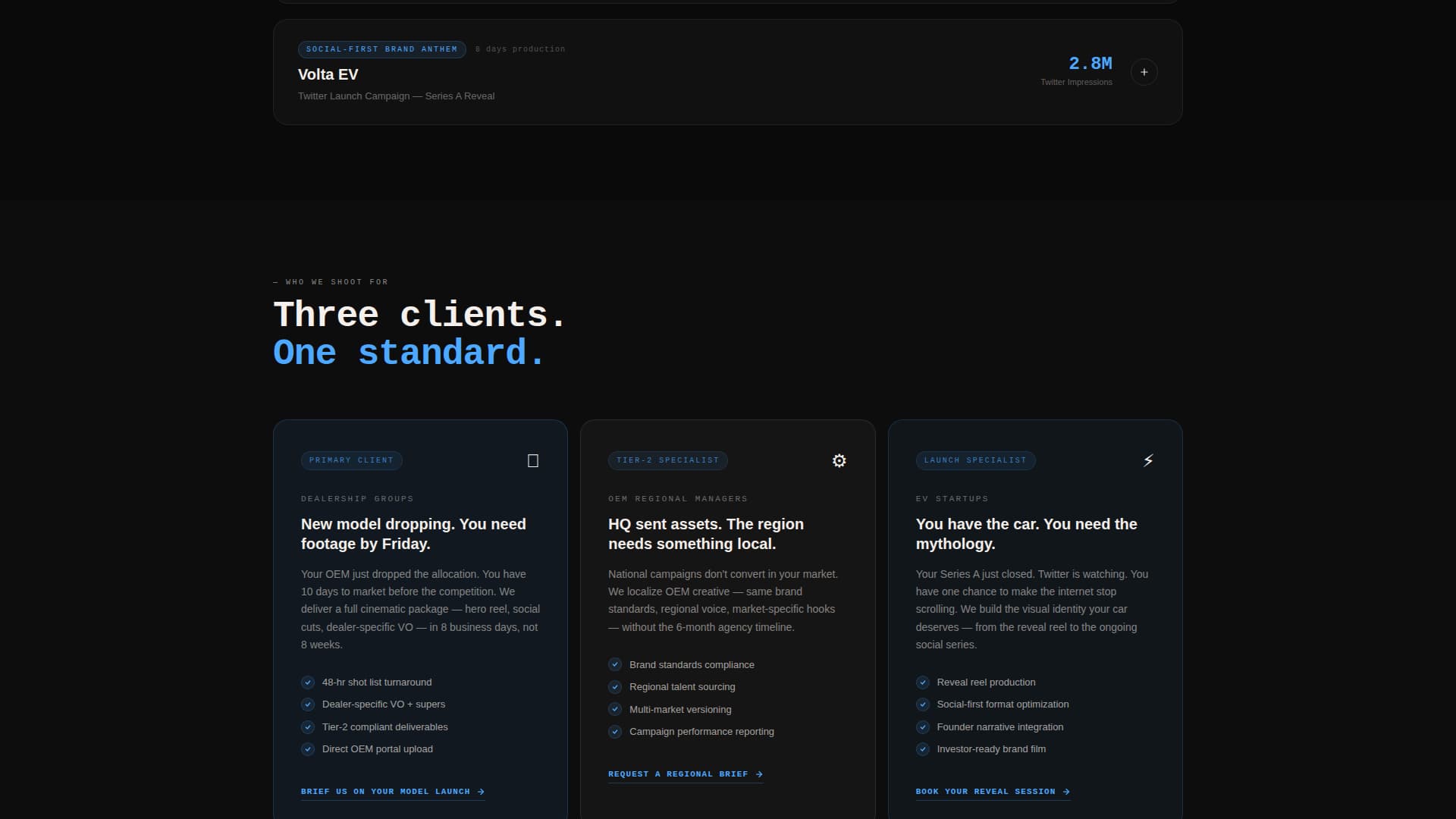 Drive - Cinematic Automotive Landing Page Template