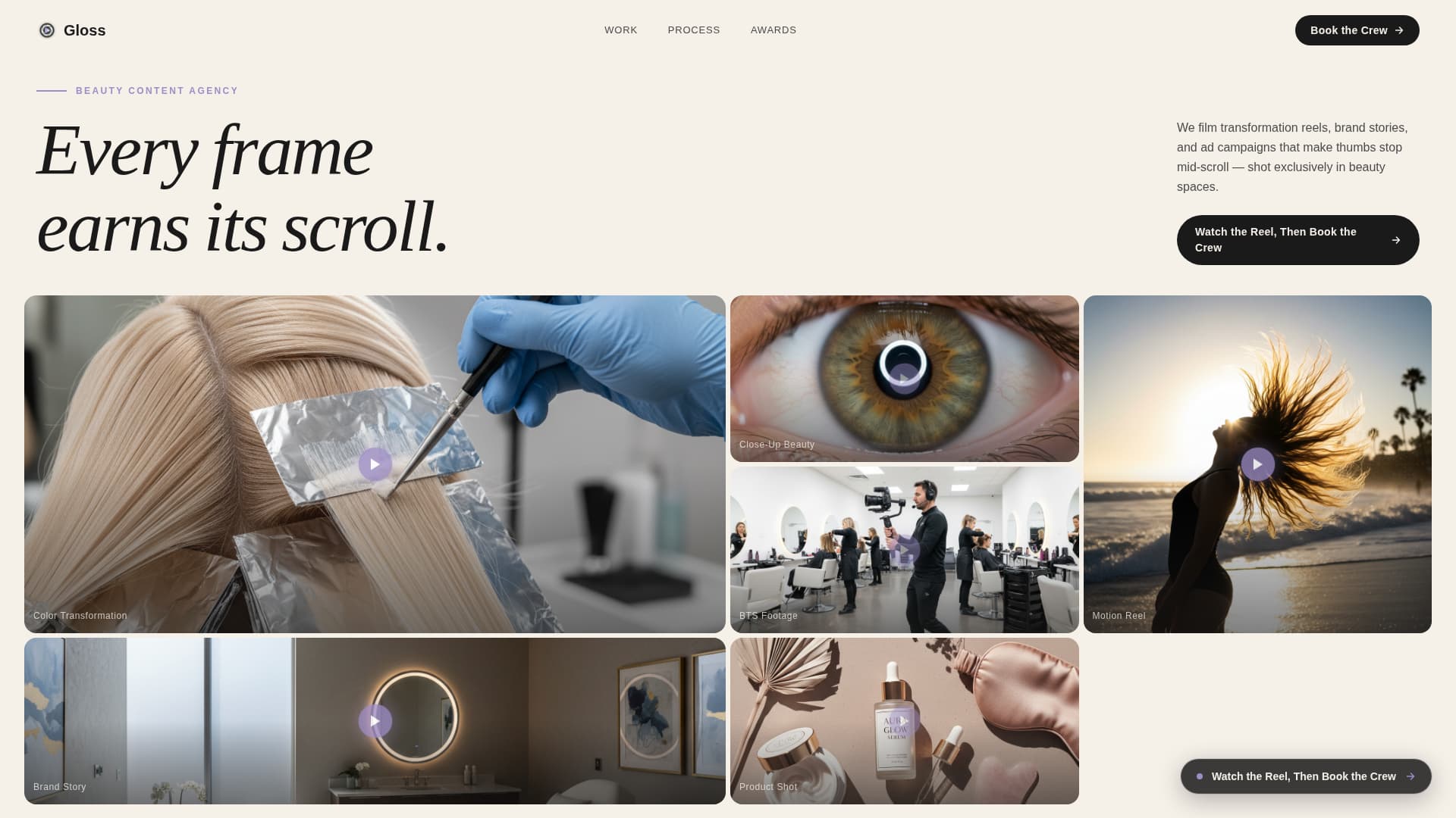 Beauty & Salon Marketing & Agency Booking Website Template