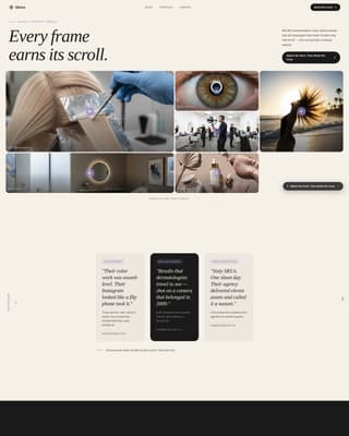 Beauty & Salon Marketing & Agency Booking Website Template