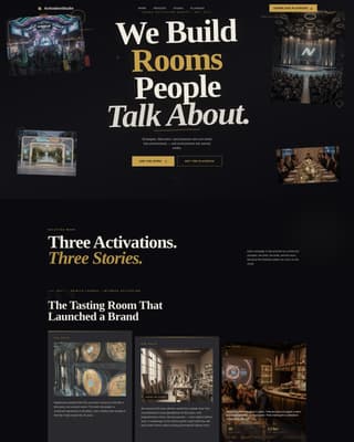 Brand Activation Agency Website Template