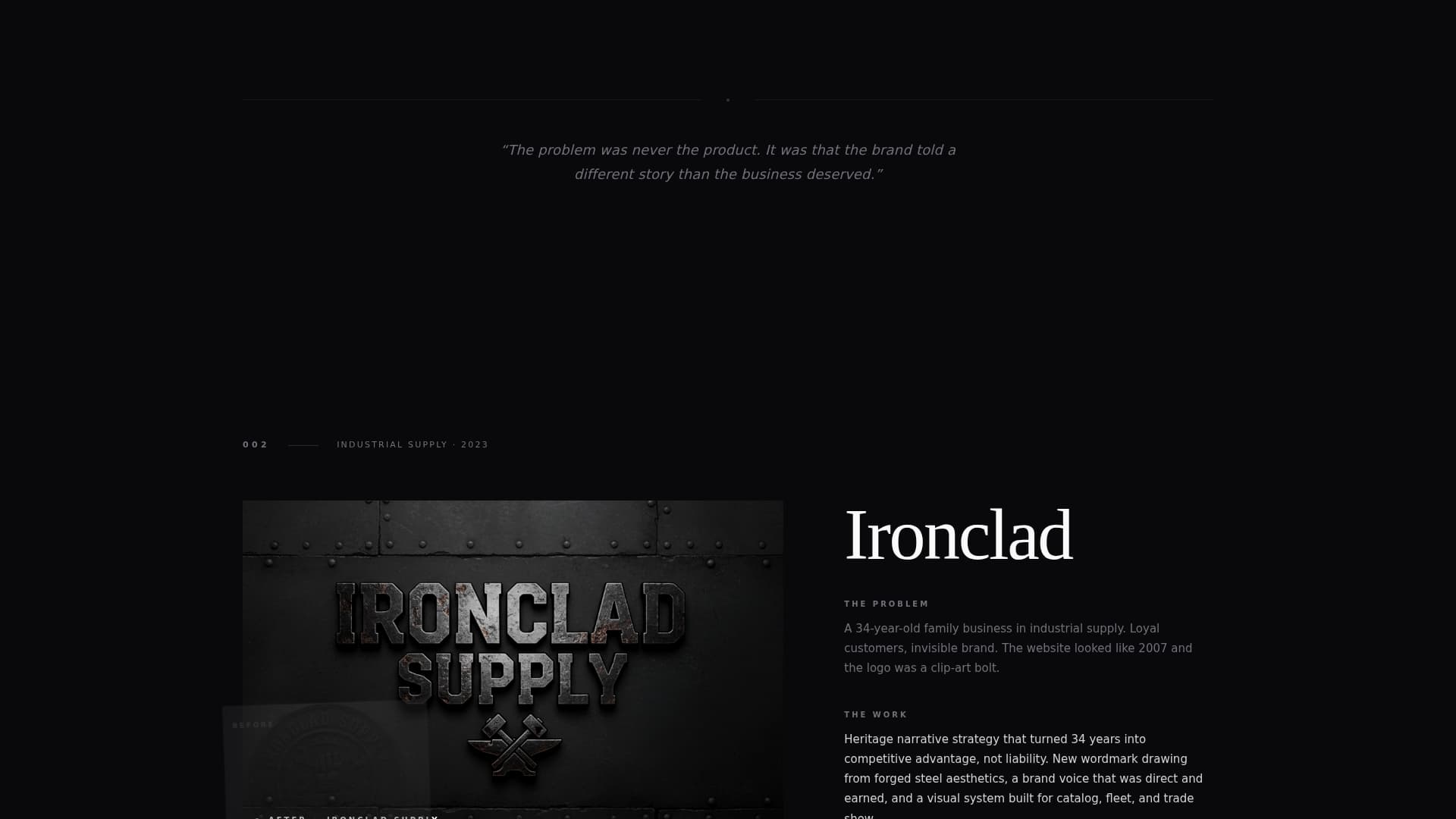 Brand Strategist Portfolio Directory Website Template