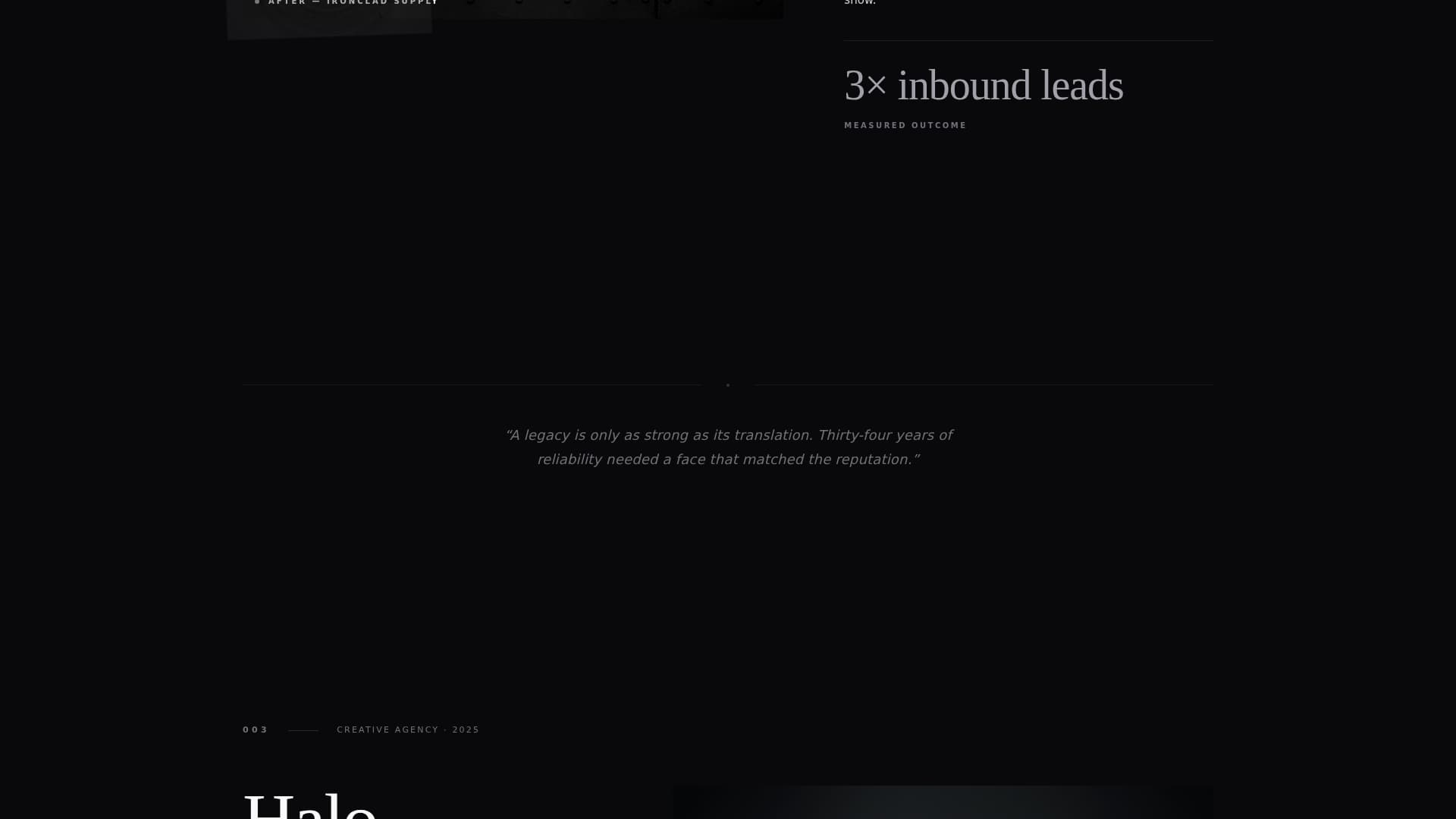 Brand Strategist Portfolio Directory Website Template