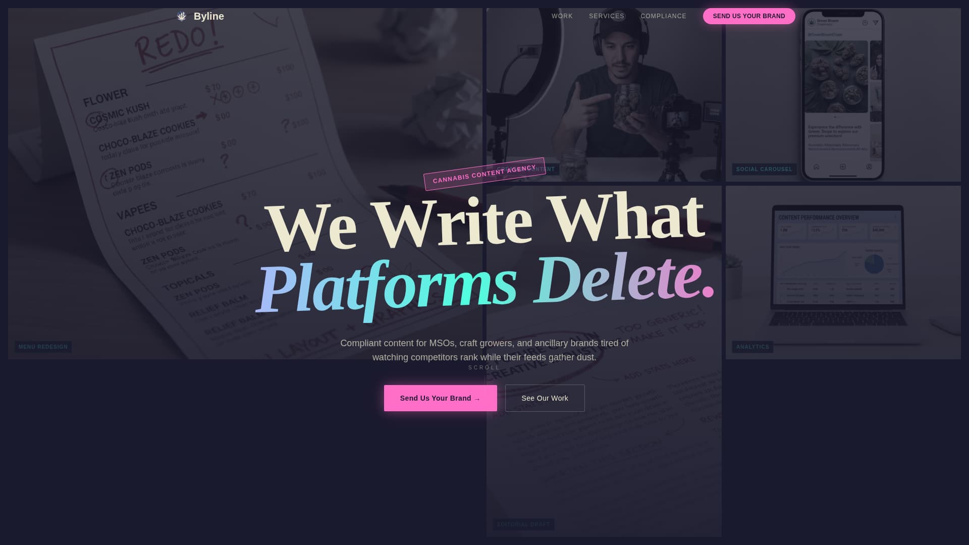 Byline - Compliant Cannabis Landing Page Template