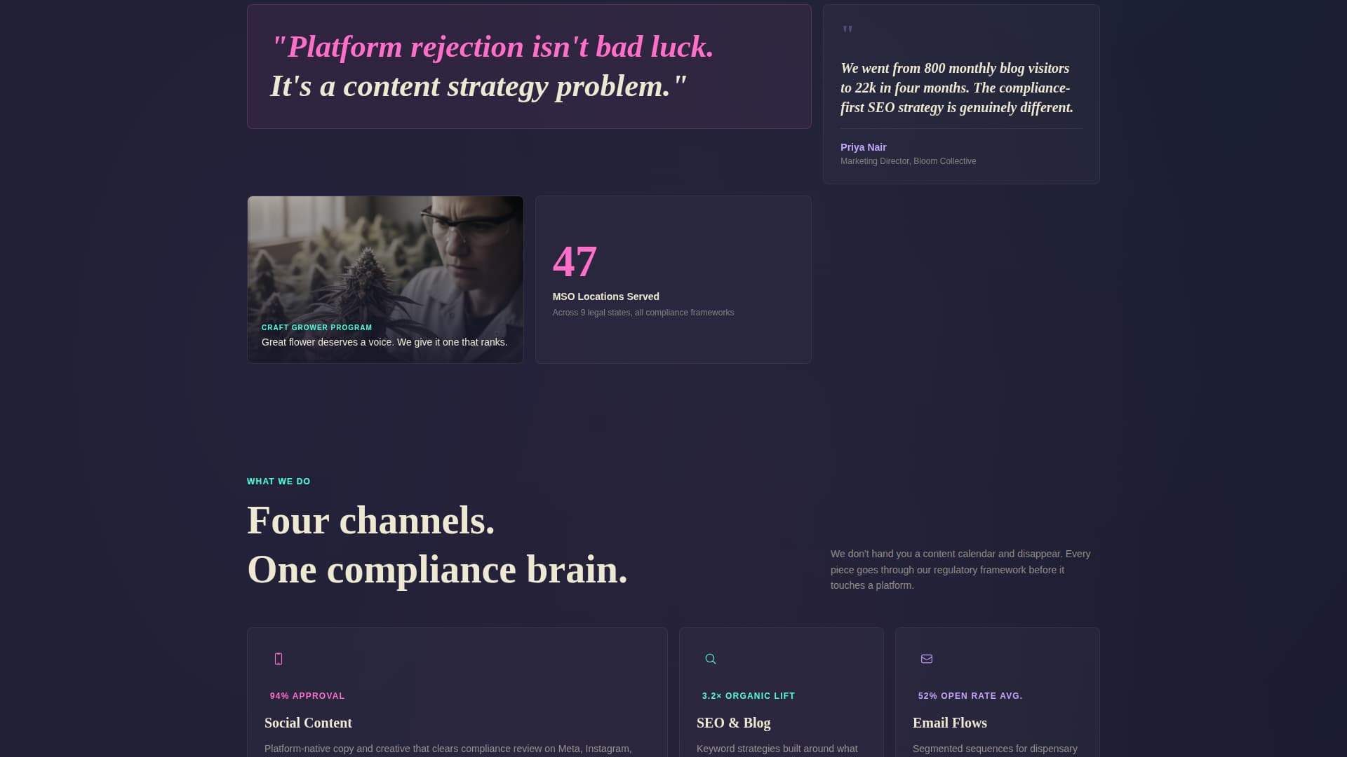 Byline - Compliant Cannabis Landing Page Template