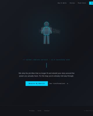 Career Changer Career Pre-Launch Website Template
