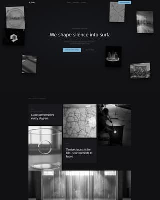 Kiln - Precision Glass Landing Page Template