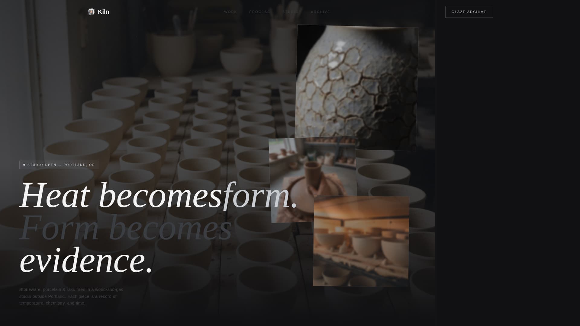 Ceramicist Portfolio Portfolio Website Template