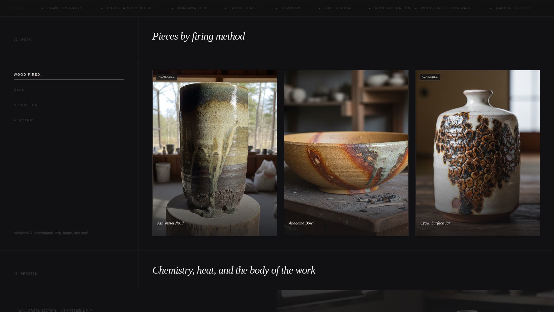 Ceramicist Portfolio Portfolio Website Template