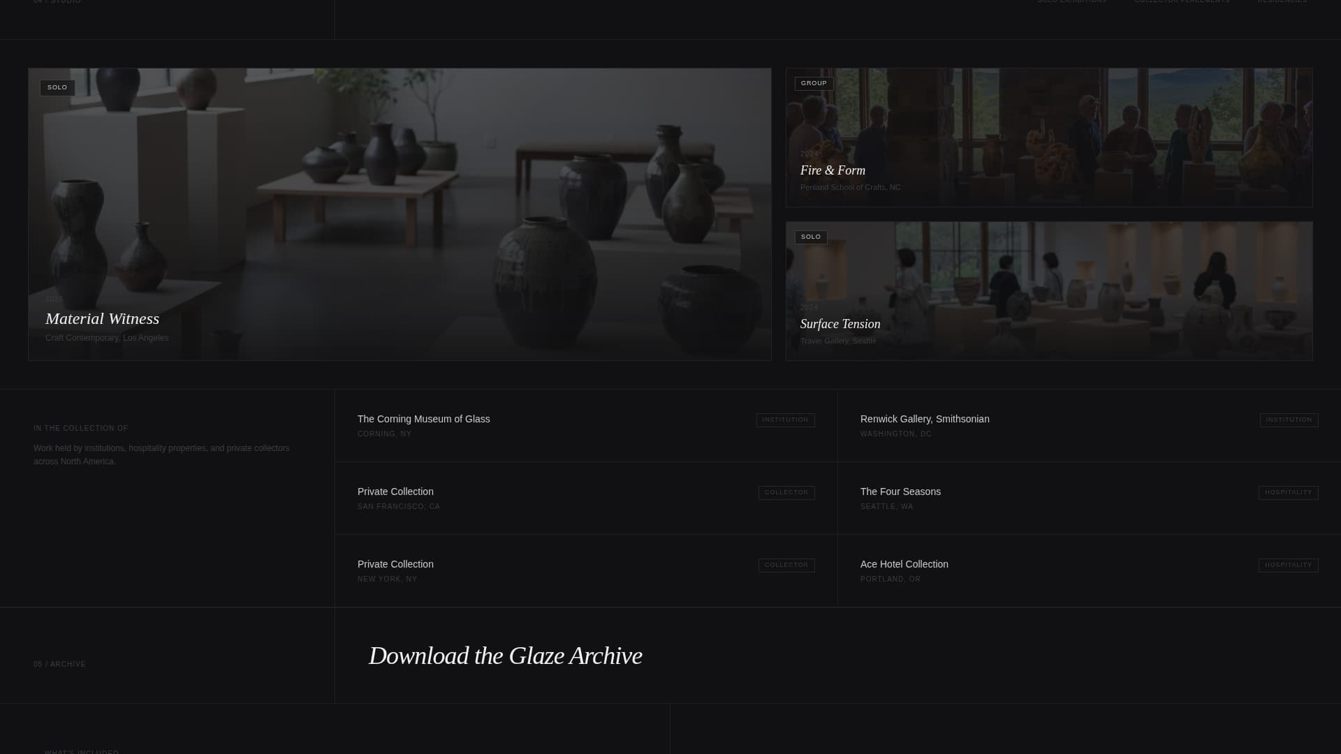 Ceramicist Portfolio Portfolio Website Template