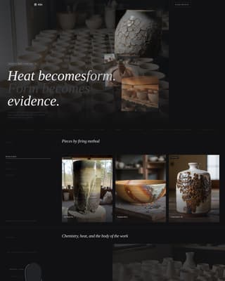 Ceramicist Portfolio Portfolio Website Template