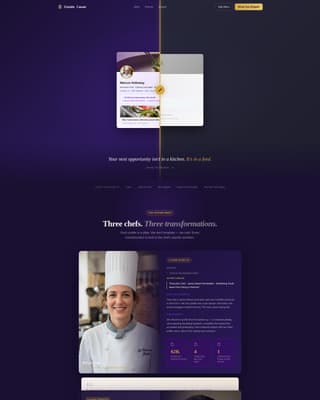 Specialist Chef Profile Professional Website Template