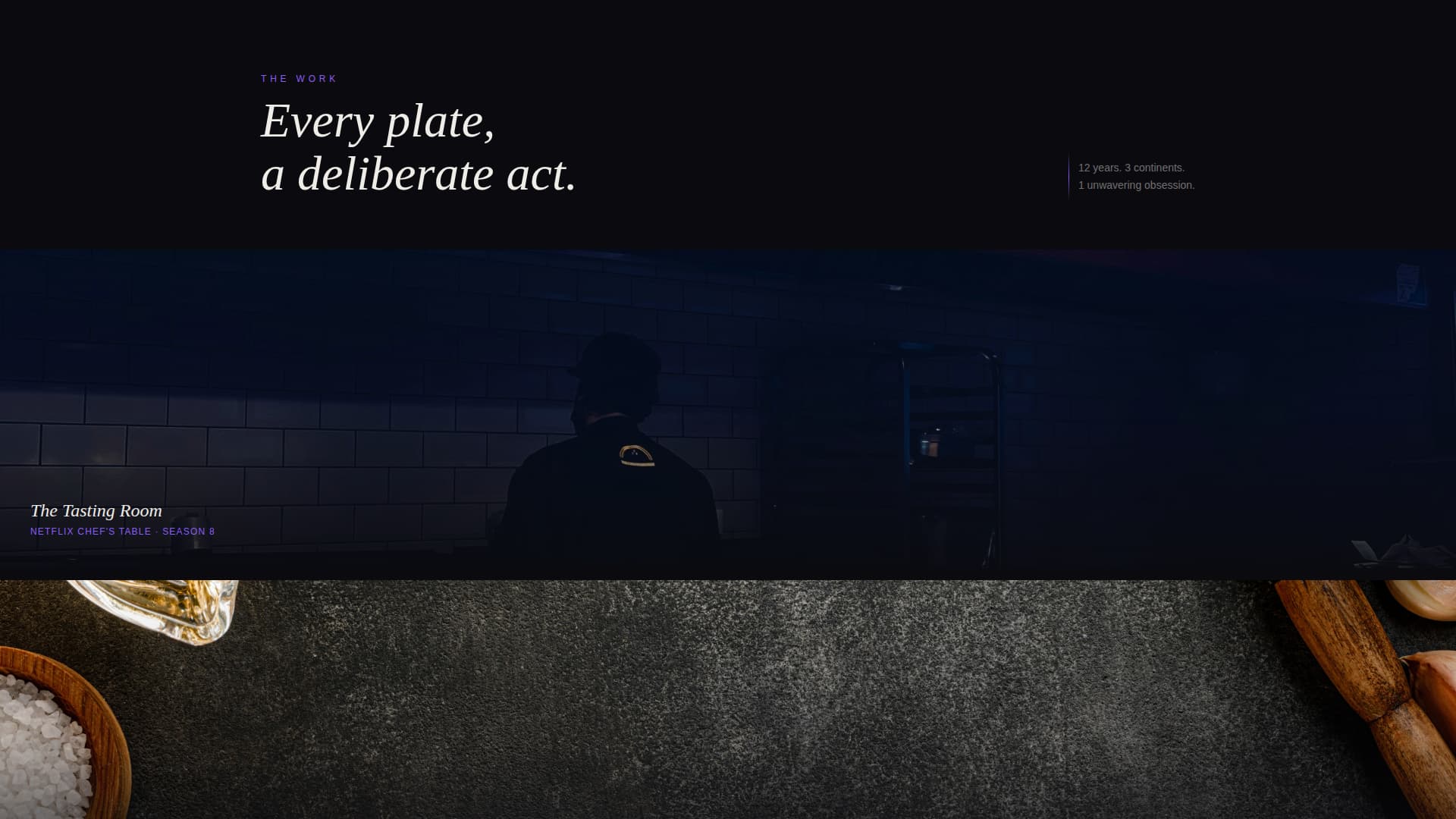 Chef Profile Professional Website Template