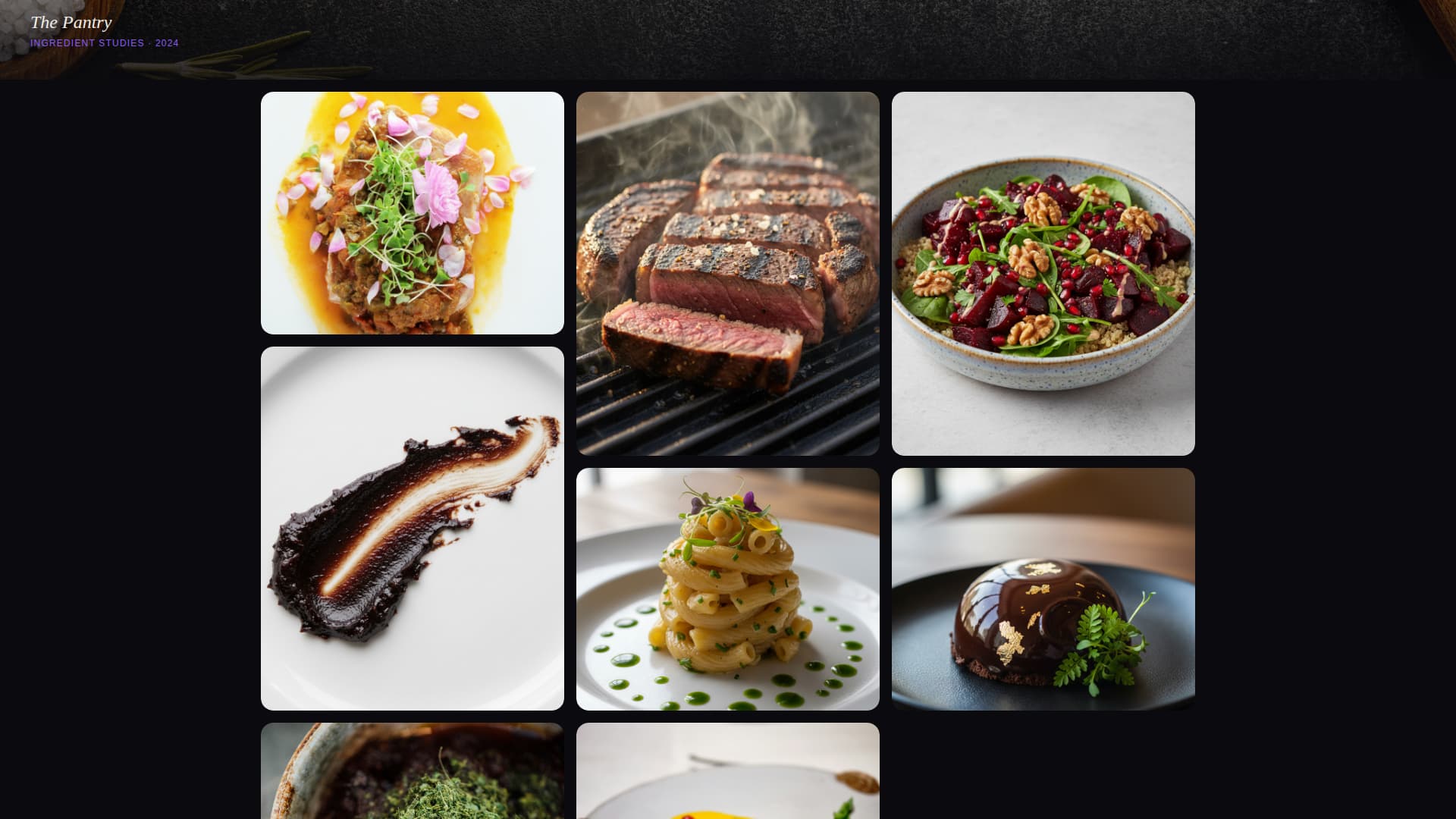 Chef Profile Professional Website Template