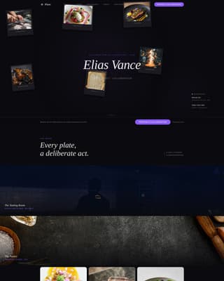 Chef Profile Professional Website Template