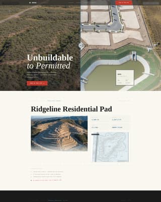 Civil Engineer Profile Portfolio & Case Study Website Template