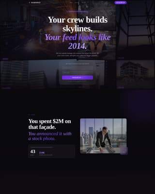 Construction Marketing & Agency Advanced Pre-Launch Website Template