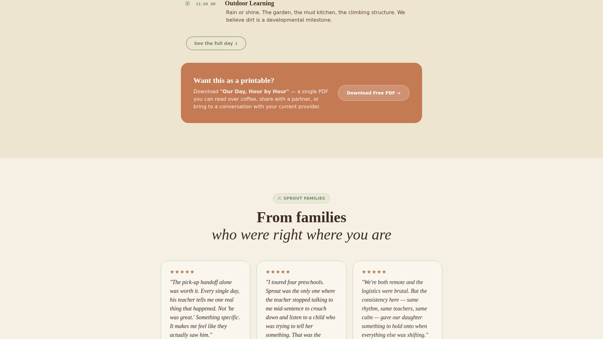 Preschool & Early Education Specialist Booking Website Template