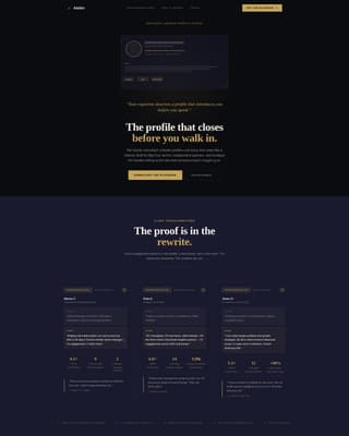Consultant Career Specialist Portfolio Website Template