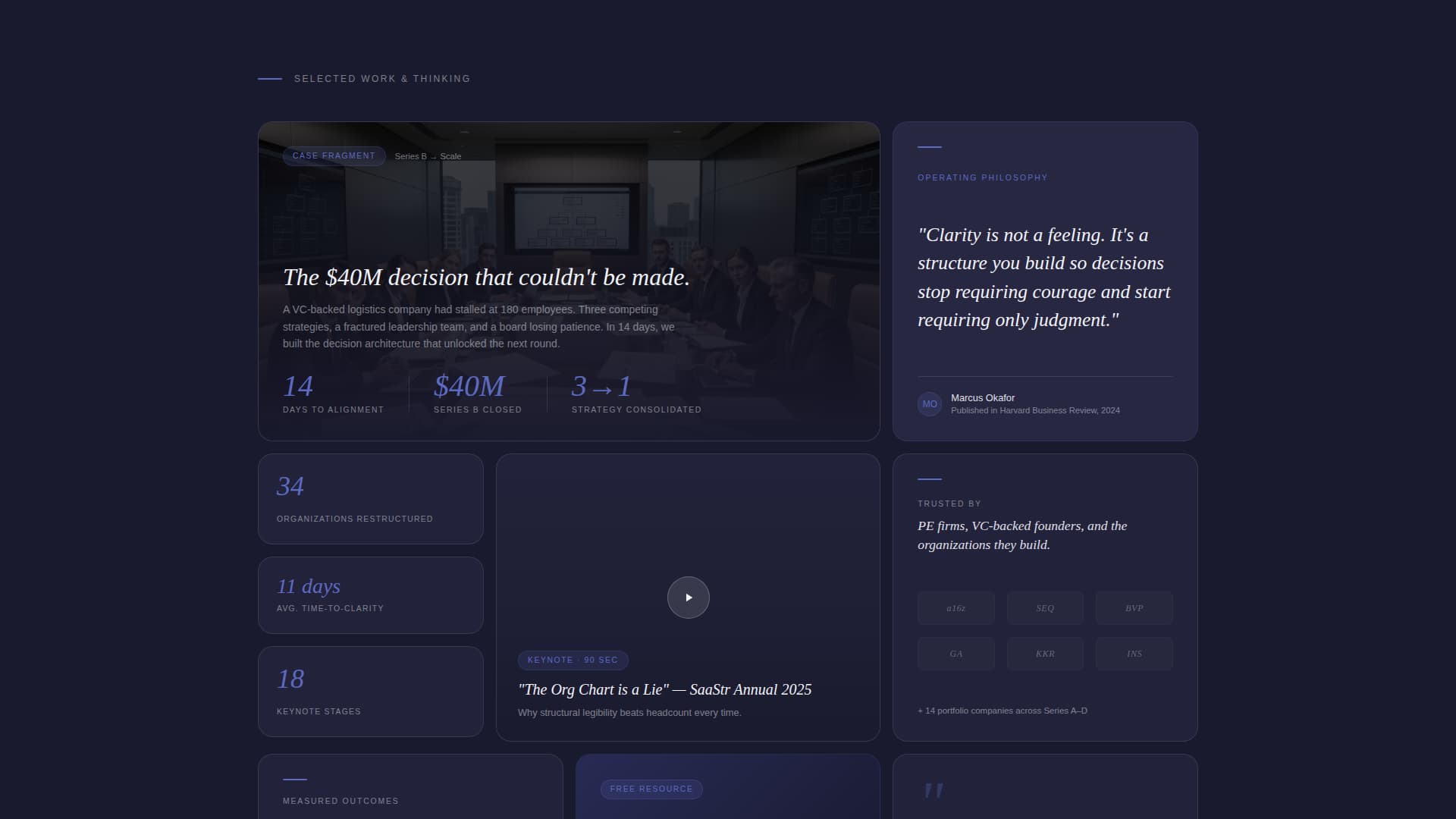 Consultant Career Professional Website Template