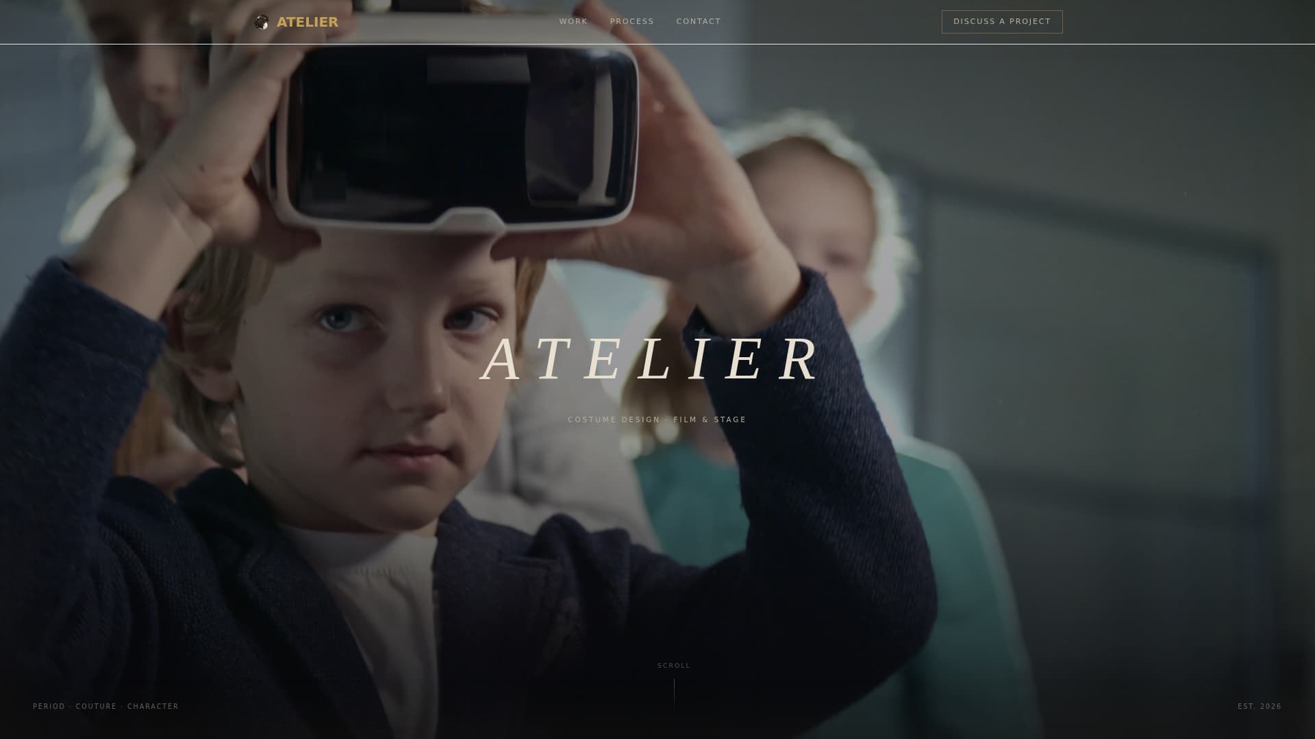 Costume Designer Portfolio Specialist Portfolio Website Template