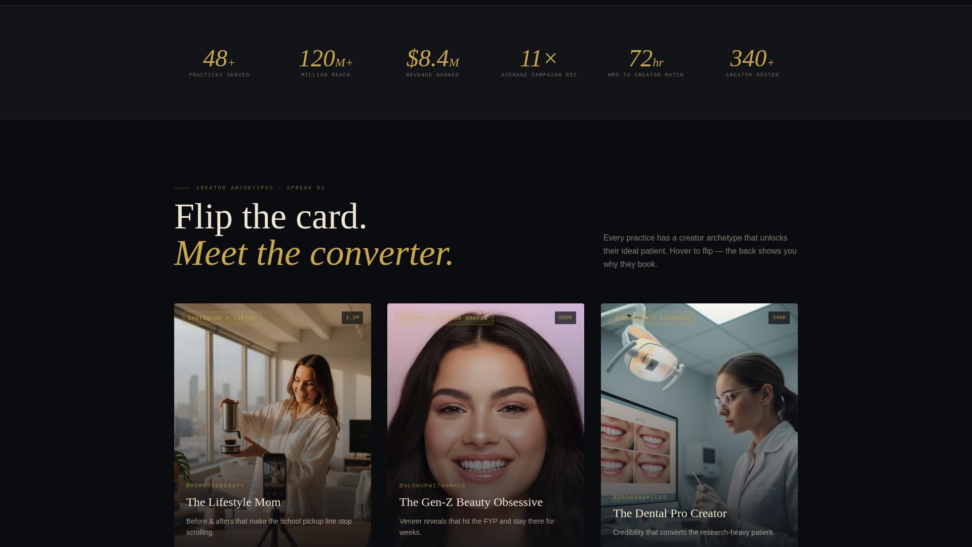 Dental Marketing & Agency Specialist Portfolio Website Template