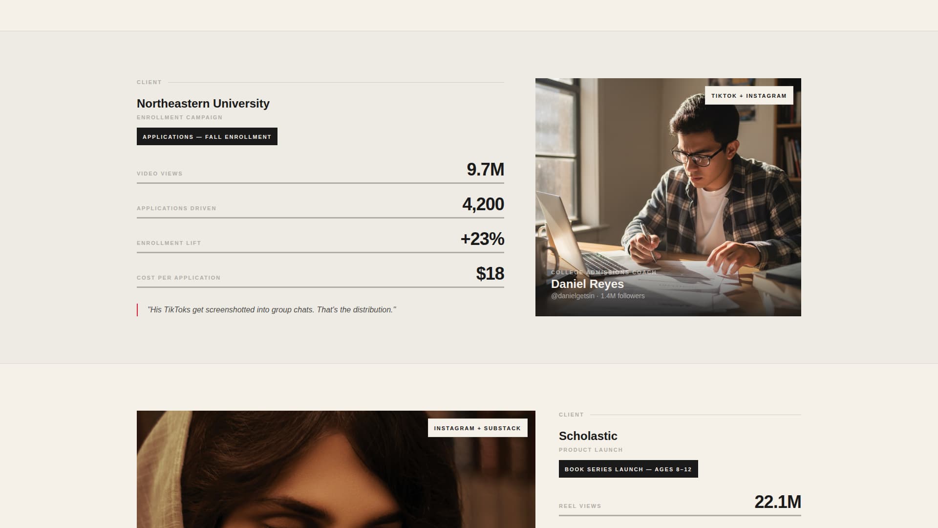 Education Marketing Agency Landing Page Template