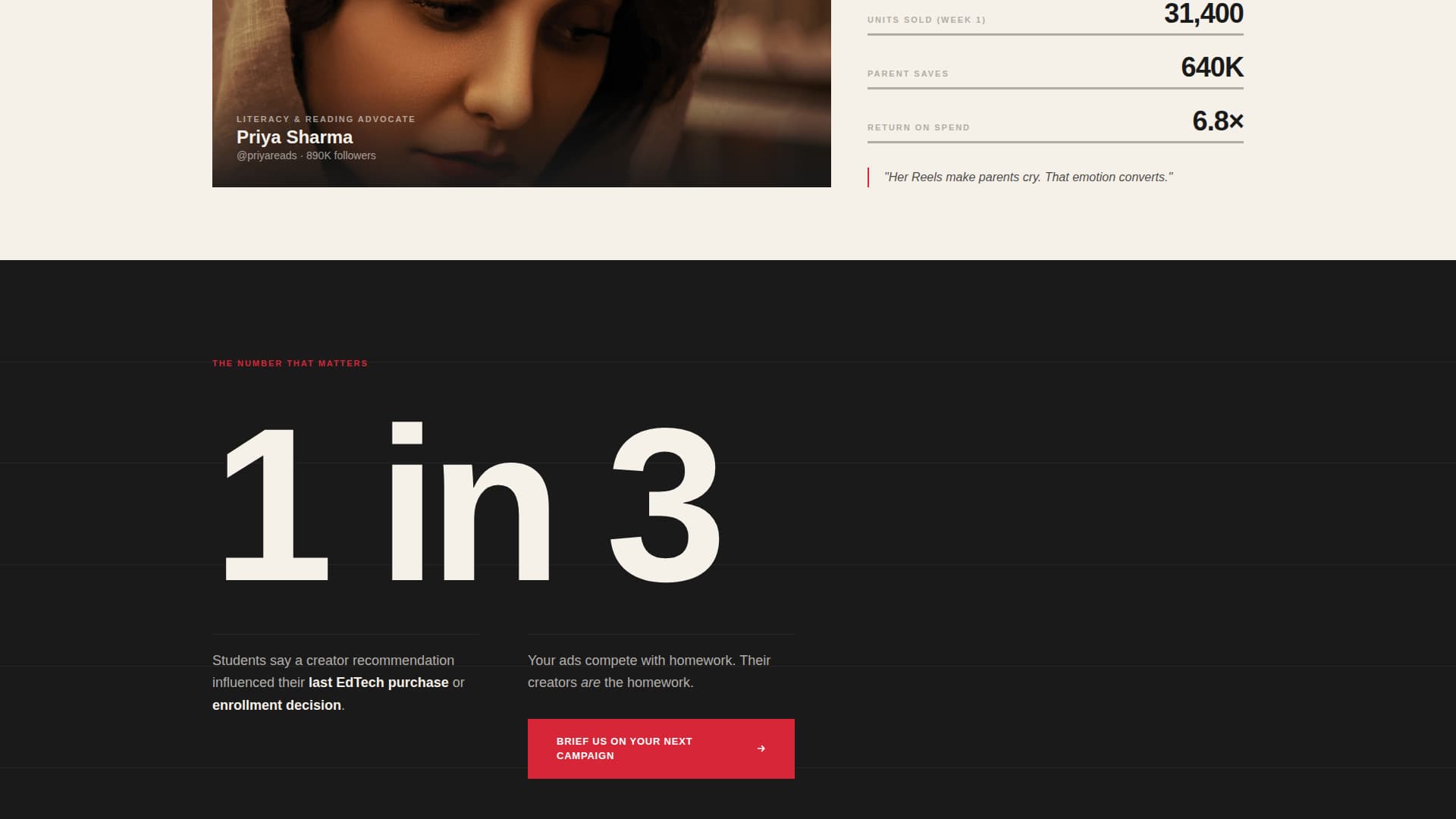 Education Marketing Agency Landing Page Template