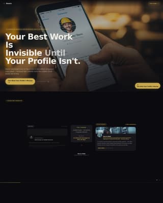 Electrician Profile Booking Website Template