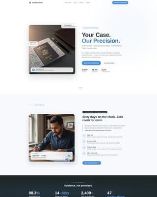 Study Abroad & Admissions Portfolio Website Template