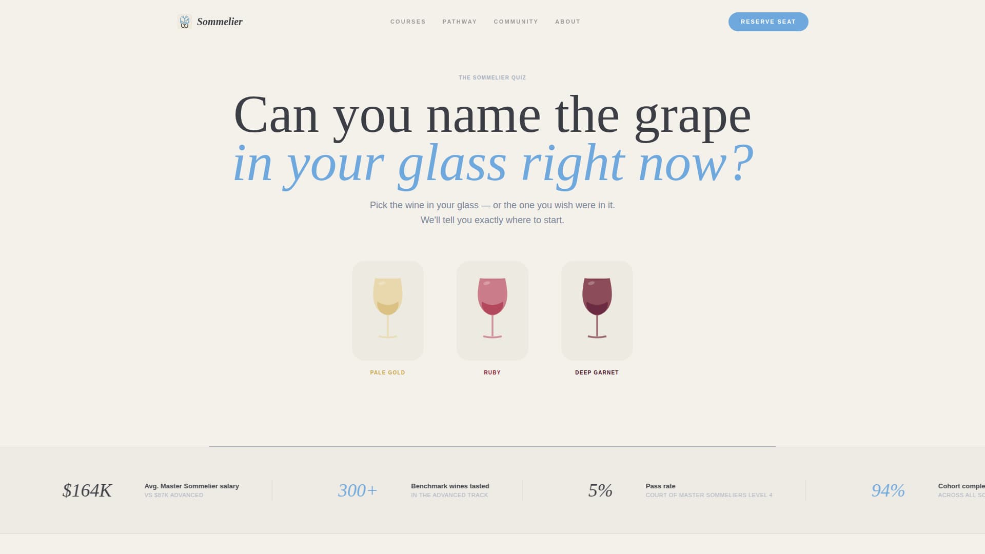 Sommelier - Prestigious Winecertification Landing Page Template
