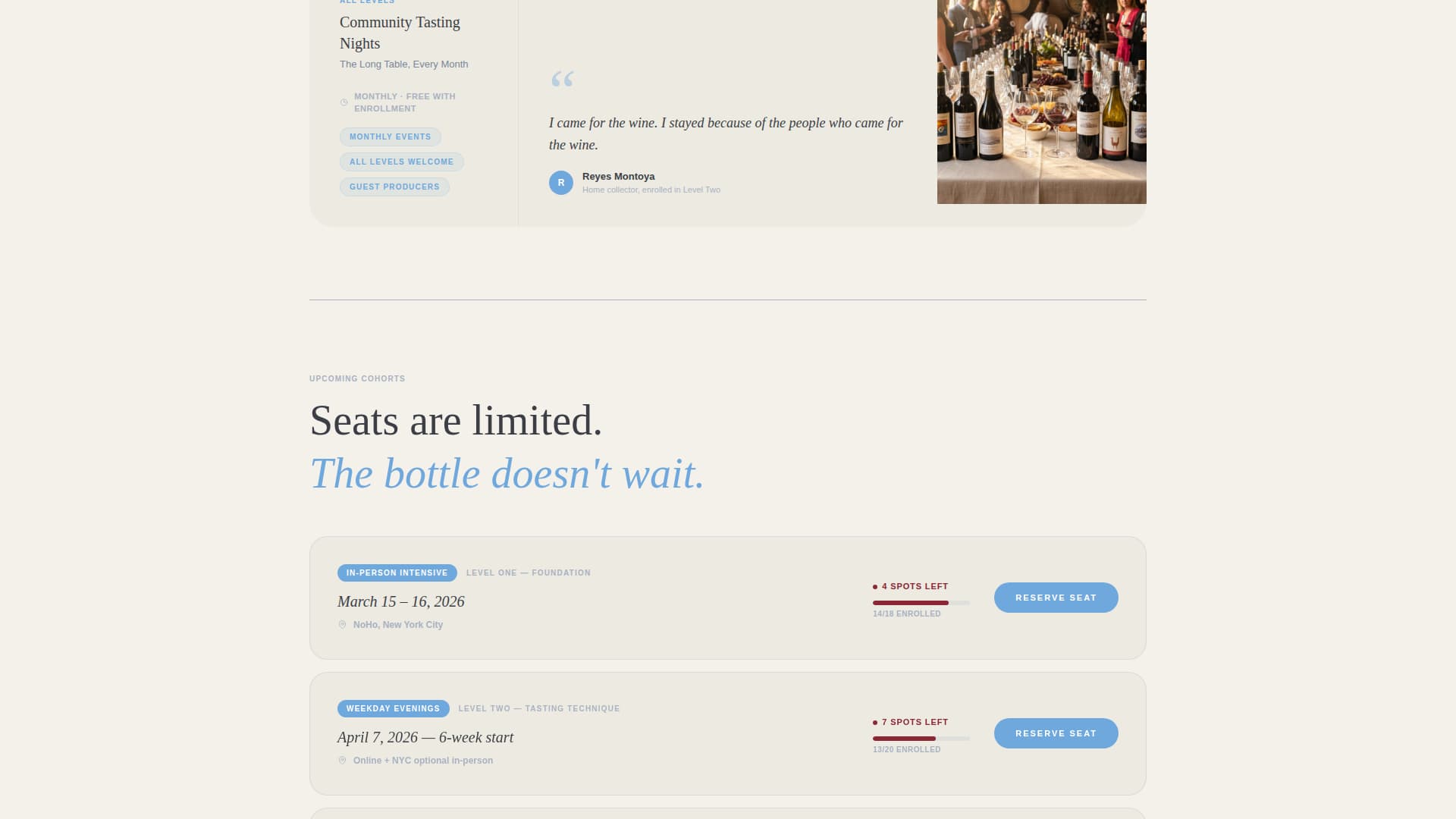 Sommelier - Prestigious Winecertification Landing Page Template