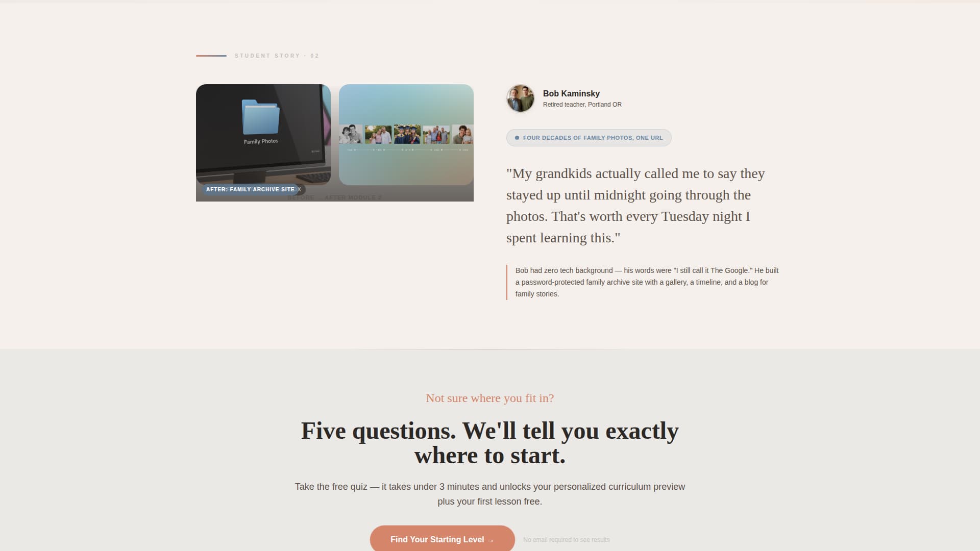 Starter - Beginner WordPress Landing Page Template