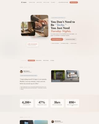 Starter - Beginner WordPress Landing Page Template