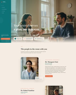 Synapse - Trusted Brainhealth Landing Page Template