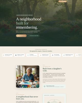 Haven - Trusted Memorycare Landing Page Template
