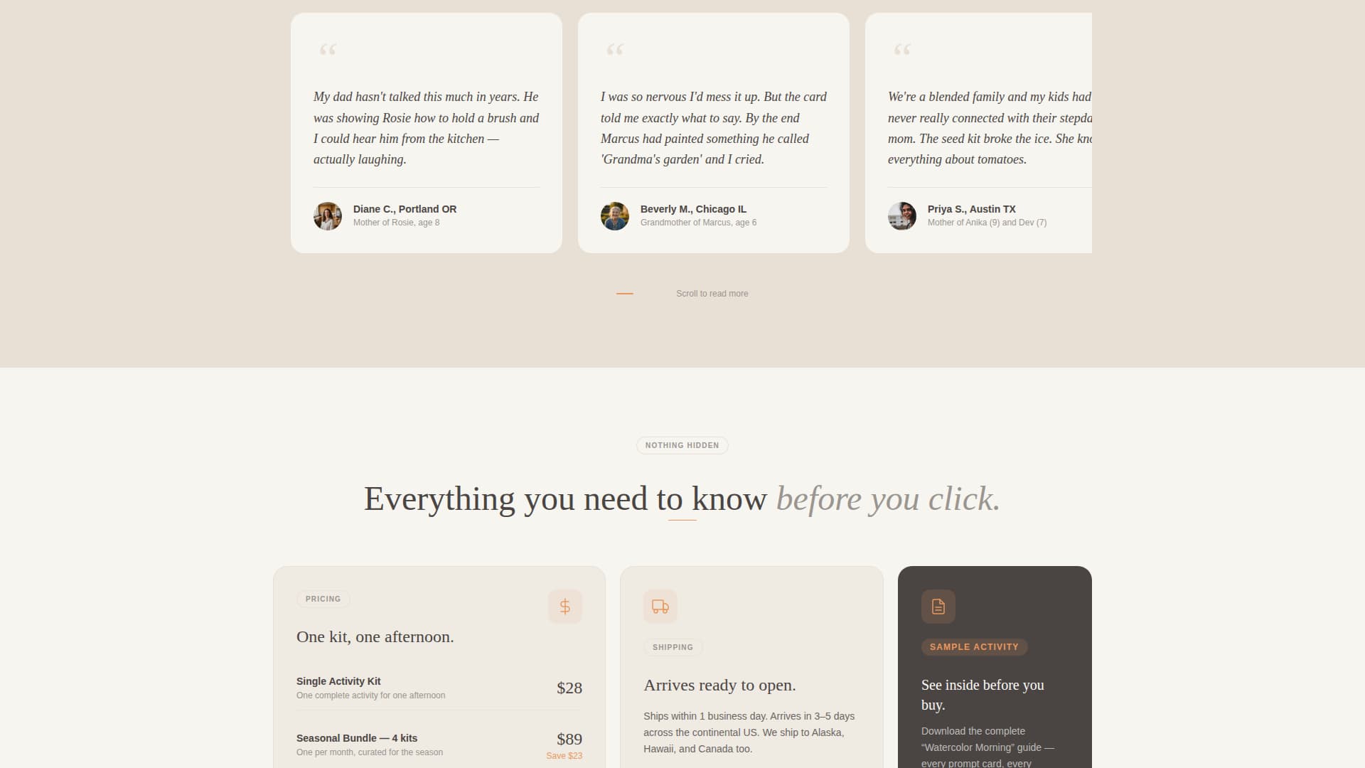 Bond - Heartfelt Grandparentgrandchild Landing Page Template